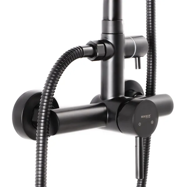 Душова колона MIXXUS SUS-003-J BLACK зі змішувачем з нерж. сталі SUS304 (Колір чорний) (MI2807)