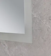 Дзеркало MIXXUS FLAT MR04-100x60 з LED Touch, Anti-fog, димером, рег. яскравості, годинником (MI6008)