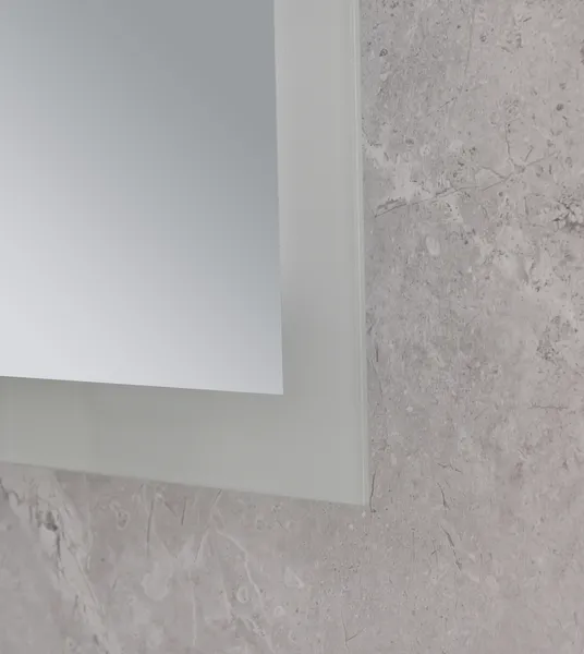 Дзеркало MIXXUS FLAT MR04-100x60 з LED Touch, Anti-fog, димером, рег. яскравості, годинником (MI6008)