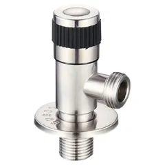 Кран для підключення сантехприладів MIXXUS VAL-04-1/2x1/2 з нерж. сталі SUS304 (Колір нерж) (MI6161)