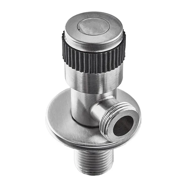 Кран для підключення сантехприладів MIXXUS VAL-04-1/2x1/2 з нерж. сталі SUS304 (Колір нерж) (MI6161)