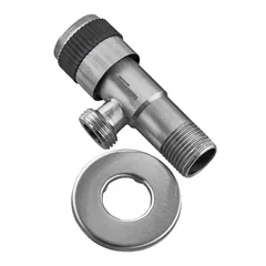Кран для підключення сантехприладів MIXXUS VAL-04-1/2x1/2 з нерж. сталі SUS304 (Колір нерж) (MI6161)