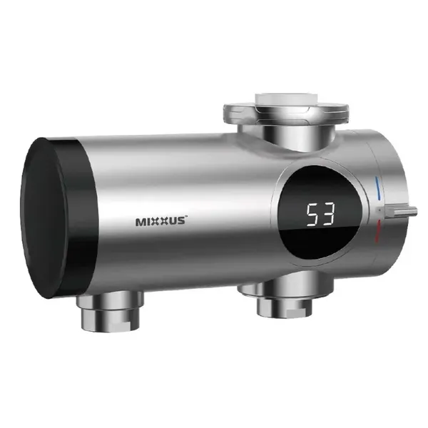Водонагрівач 3,3 kW проточний MIXXUS Electra 770-E CHROME з індик. темп., з кріпленням на вилив (MI6511)