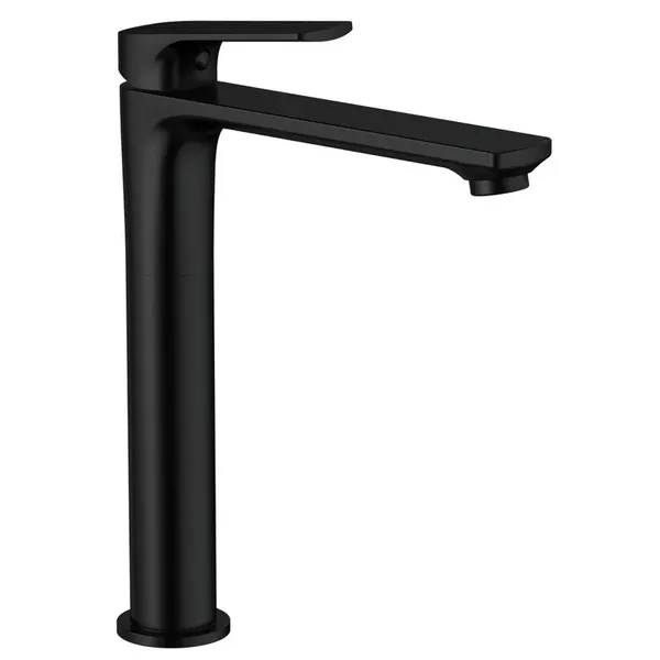 Змішувач для умивальника високий MIXXUS PREMIUM MONE 001 HIGH NUT BLACK (Колір чорний) (MI6775)