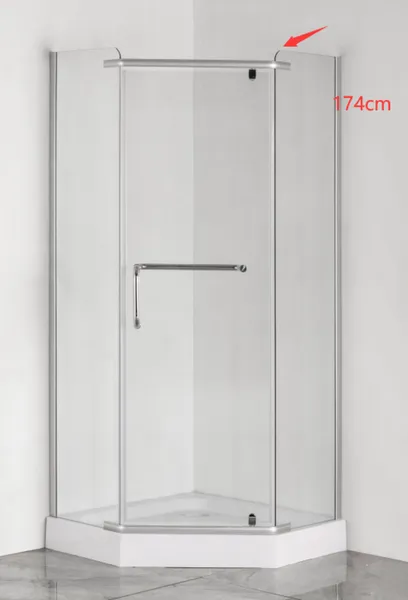 Душова кабіна без піддону MIXXUS LINES SC01-90x90x185-TR CHROME прозоре скло 6мм (MI6915)