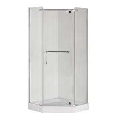 Душова кабіна без піддону MIXXUS LINES SC01-90x90x185-TR CHROME прозоре скло 6мм (MI6915)