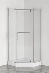 Душова кабіна без піддону MIXXUS LINES SC01-90x90x185-TR CHROME прозоре скло 6мм (MI6915)