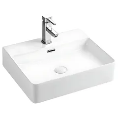 Раковина підвісна-накладна MIXXUS PREMIUM QUADRO-0203 500х420х130mm (отвір під змішувач, перелив) (MP6718)