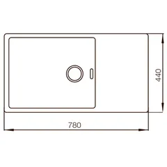 Мийка MIXXUS MX7844-200-x1.2-PVD-GOLD (Колір золото) (MX0563)