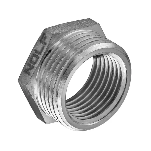 Футорка нікельована NOLF NFC.F0406-N-1/2"Mx3/8"F (NF3122)