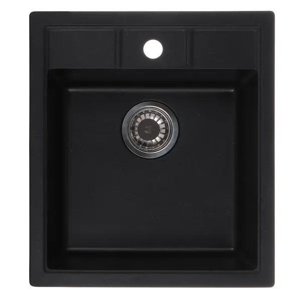 Мийка кухонна Zerix ZS-4651S-14 Чорний металік (ZX4570)