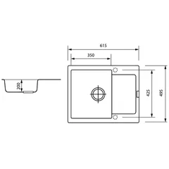 Мийка ZERIX ZS-6250S-13 Graphite (ZX4593)